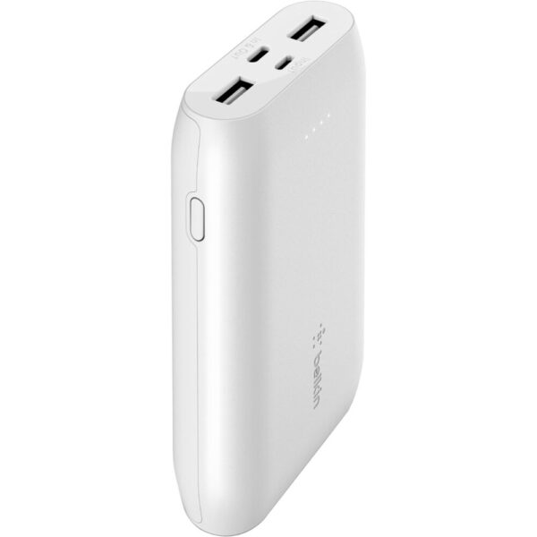 Belkin Boost Charge Multi-Port Power Bank (10,000mAh, White)