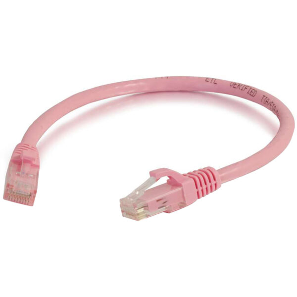 C2G RJ45 Male to RJ45 Male Cat 6 Snagless Patch Cable (3', Pink)